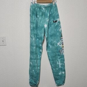 NWOT BSR Sweatpants tiedye pants size small with graphic isn't it lovely